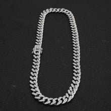 Load image into Gallery viewer, cuban link chain, silver cuban link chain, mens jewelry, diamond cuban link chain